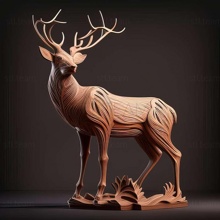 Animals deer 3d model